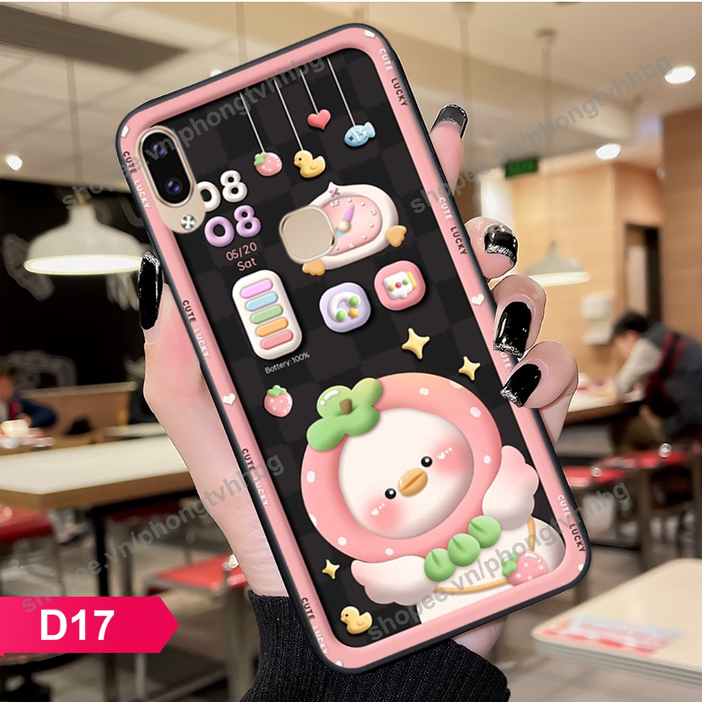 Ốp lưng Vivo V11 / V11i / Y85 / V9 / Y91 / Y95 gấu,thỏ trắng , đồng hồ dễ thương cute cực đẹp
