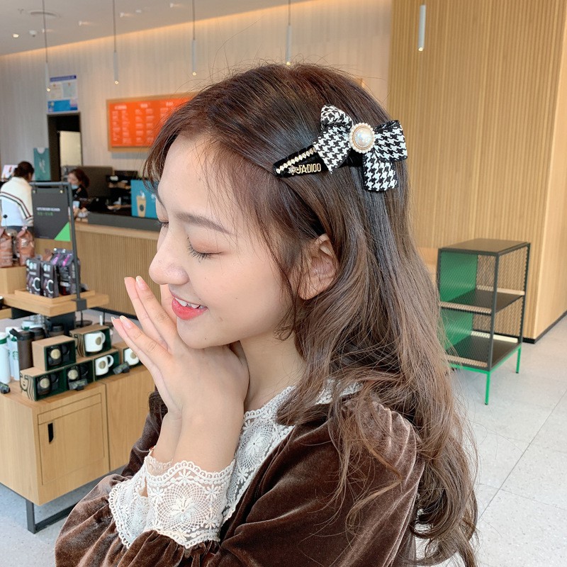 Kẹp tóc Haimeikang kiểu nơ đơn giản phong cách Hàn Quốc thời trang dành cho nữ