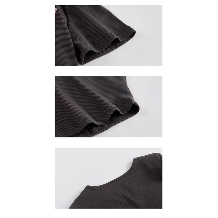 Áo Thun Ngắn Tay Họa Tiết Kẻ Sọc Thời Trang Mùa Hè 2022 Cho Nữ