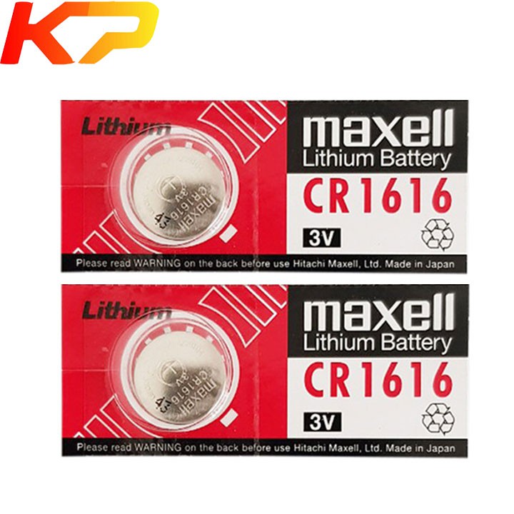 Pin CR1616 Maxell lithium 3V.
