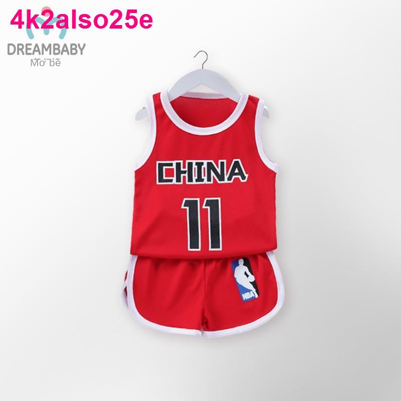 bộ đồng phục bóng rổ trẻ em mùa hè Curry Kobe Jordan áo thể thao nam và nữ vest Hai - đồ