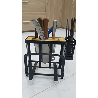 Khay để dao thớt màu đen