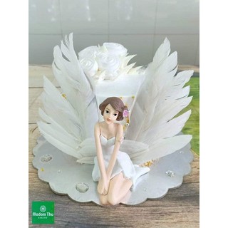 Cánh Thiên Thần nhiều màu trang trí bánh kem