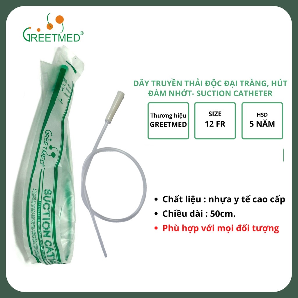 Dây truyền thải độc đại tràng cà phê enema chính hãng GREETMED - Gerson, coffee enema, dây hút đàm nhớt