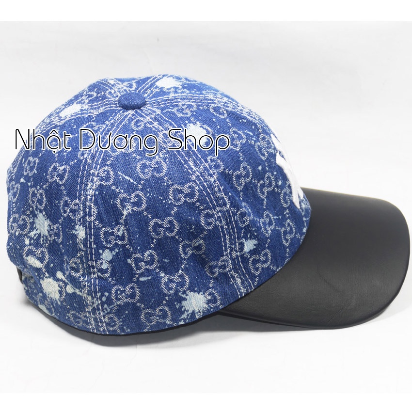 Mũ lưỡi trai ,nón kết JEANS kết Da- Chất liệu Jeans oát mềm phù hợp cả nam và nữ.