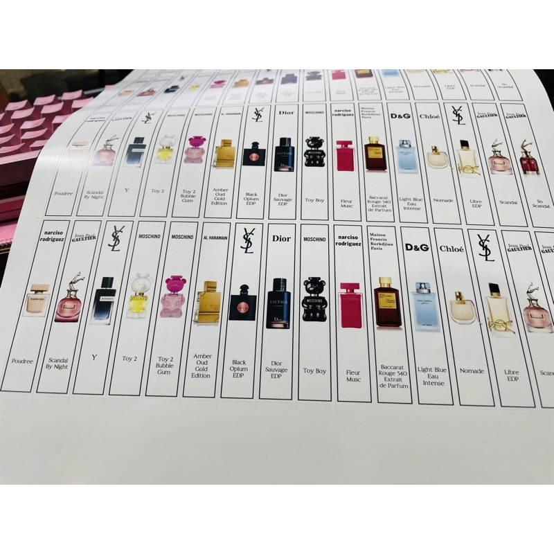 Tem Dán Chai Chiết Nước Hoa In Theo Yêu Cầu