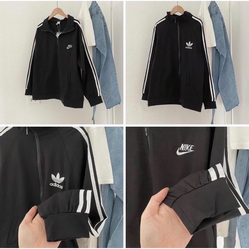 ÁO KHOÁC NỈ 3 SỌC UNIFORM TO KHÔNG MŨ [ RẺ VÔ ĐỊCH ] | BigBuy360 - bigbuy360.vn