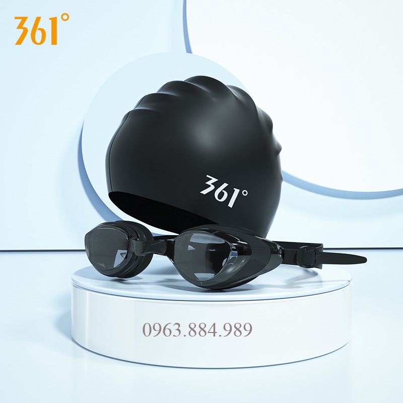 Combo kính bơi KB.01 + mũ bơi M.01 thương hiệu thời trang nam 361 chất liệu tuyệt vời, cập đôi hoàn hảo khi xuống bể boi