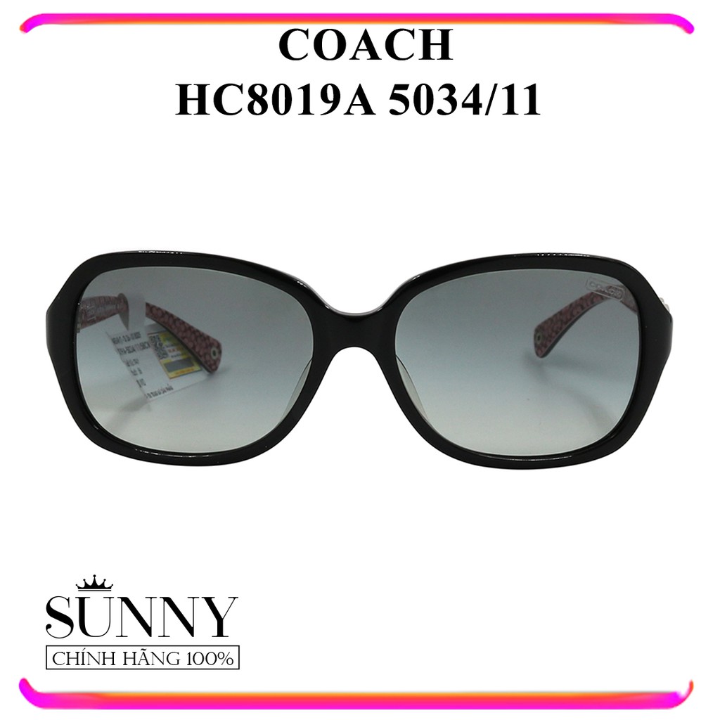 KÍnh mát Coach HC8019A 5034/11 chính hãng Italy, bảo hành toàn quốc