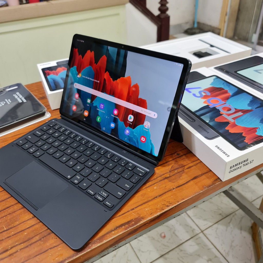 BAO DA BÀN PHÍM SAMSUNG GALAXY TAB S7 BOOK COVER KEYBOARD EF-DT870/TAB S7 PLUS/ TAB S7 FE/Tab S8/Tab S8+