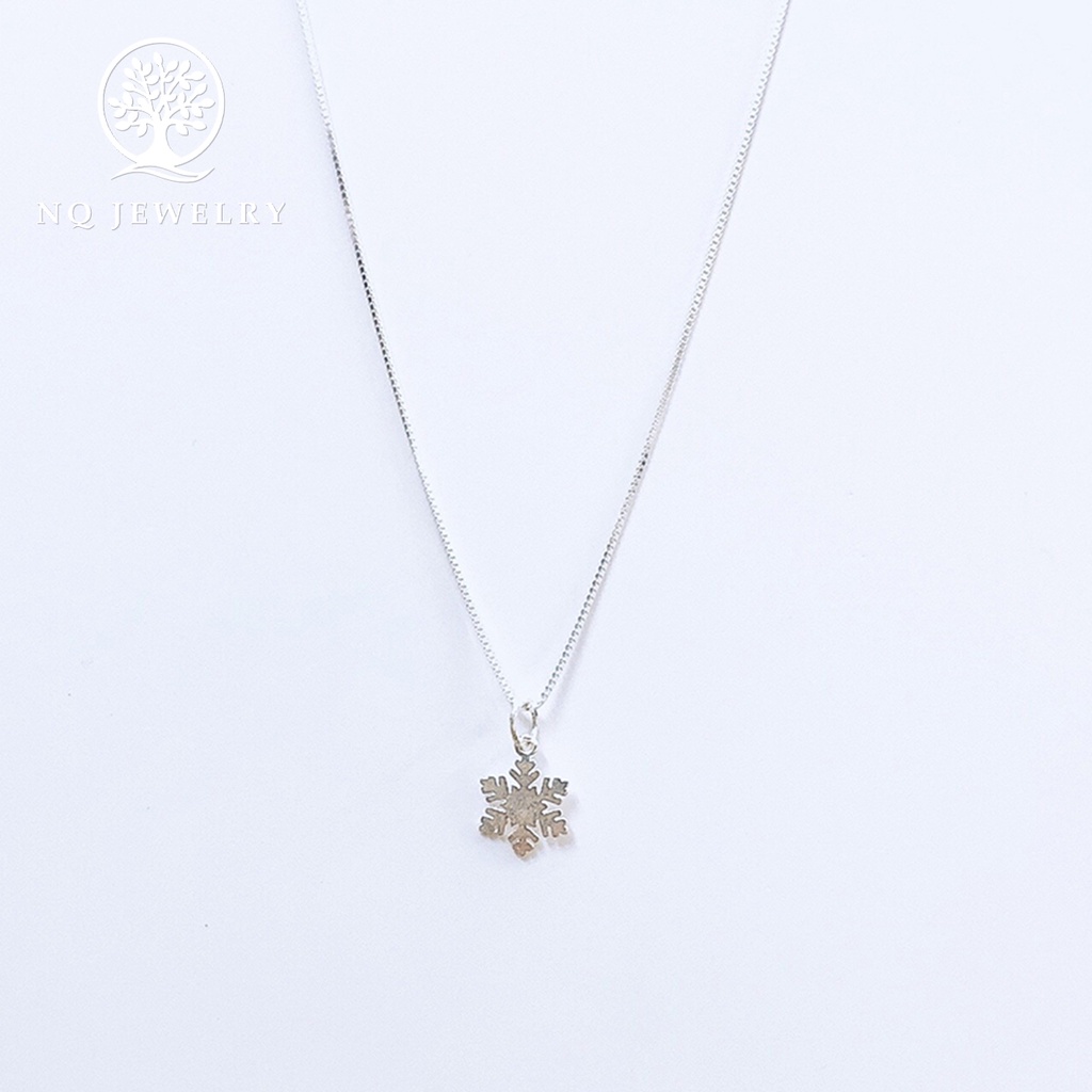 Dây chuyền bạc mặt bông tuyết - NQ Jewelry