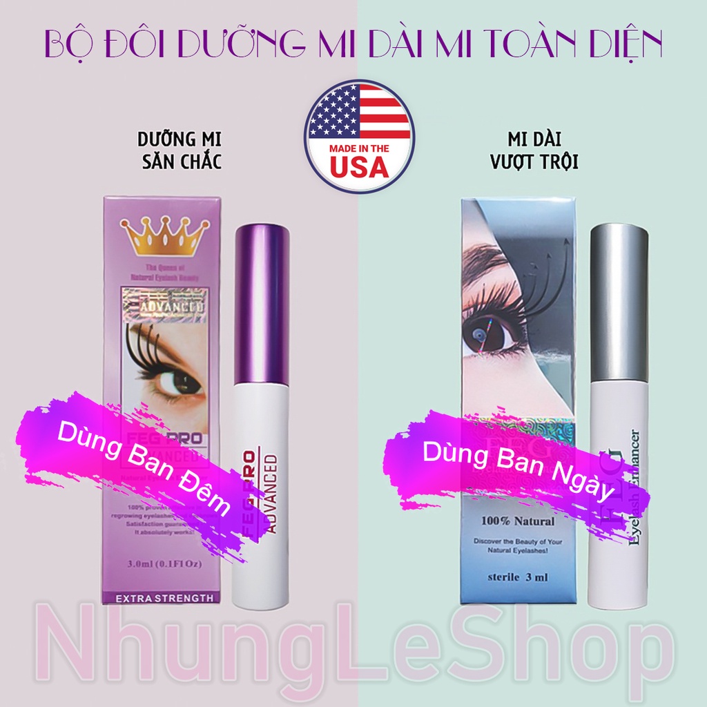 ️COMBO️ BỘ ĐÔI SERUM DƯỠNG MI F.E DƯỠNG MI MỌC MI CHO ĐÔI MI CHẮC KHỎE DÀI VÀ CONG