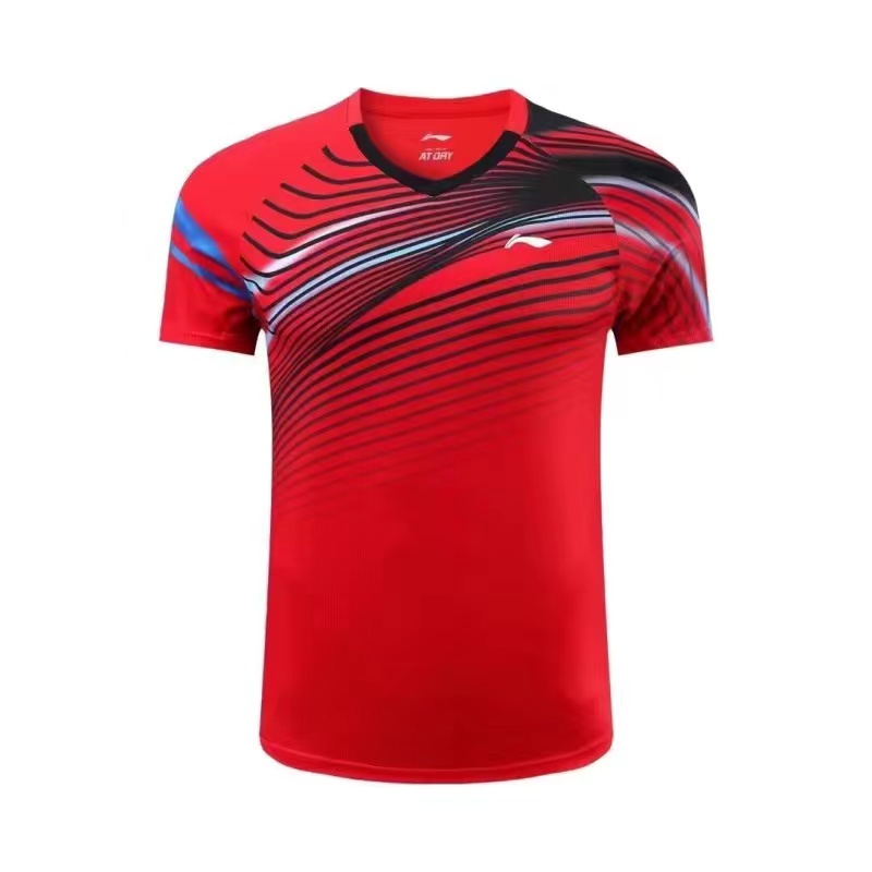Li Ning Áo Thun Thể Thao Cầu Lông Ngắn Tay Nhanh Khô Chuyên Nghiệp Cho Nam Và Nữ