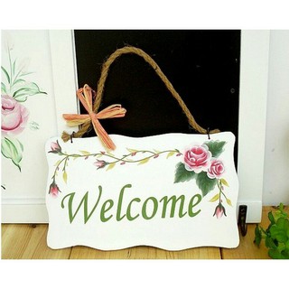 Bảng gỗ welcome