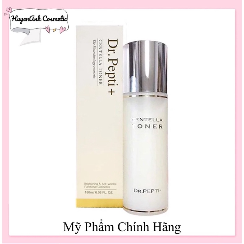 Nước hoa hồng căng bóng da Dr.Pepti Centella Toner 180ml