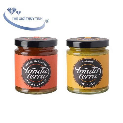 Hủ Thủy Tinh 220ML Đựng Gia Vị Nắp Tròn