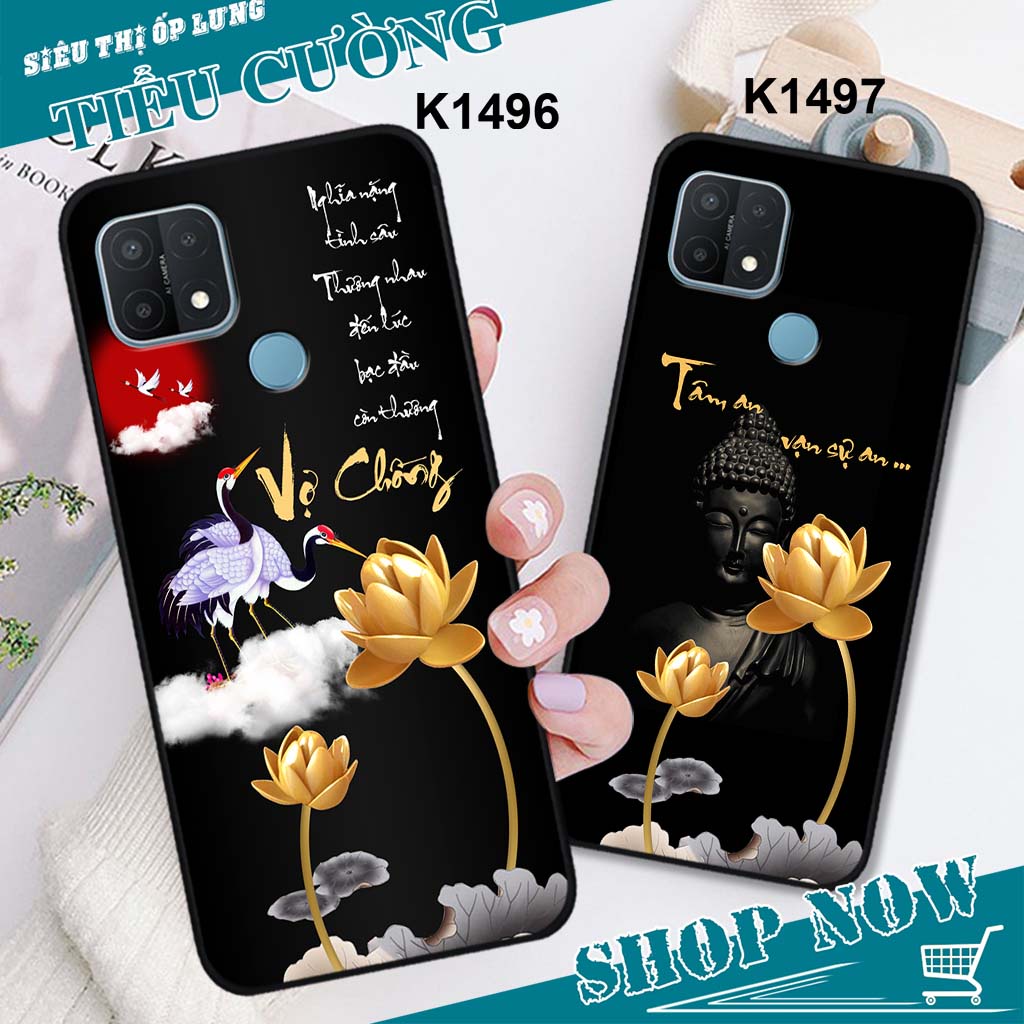 Ốp Oppo A15 / A15S in hình thời trang thư pháp RẺ BỀN ĐẸP
