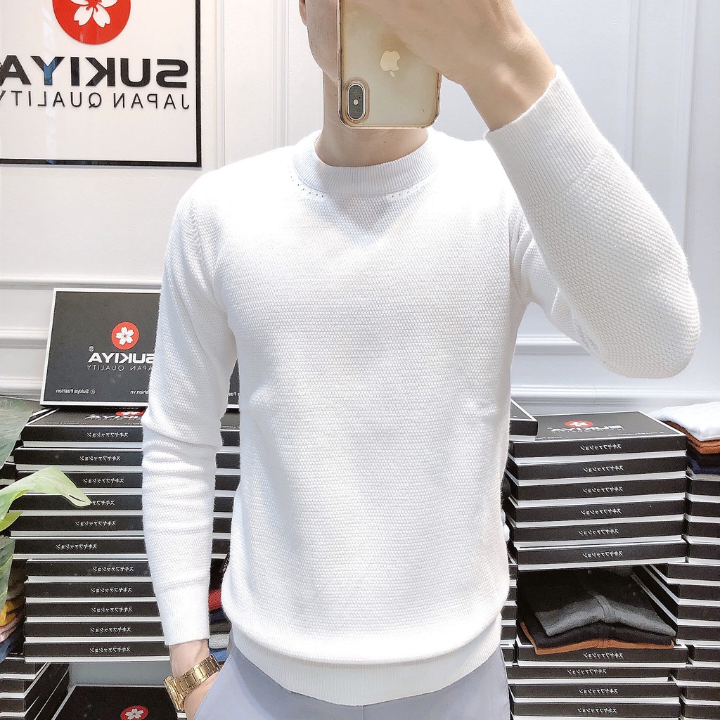 Áo len nam cổ tròn, Chất lông cừu mềm mại 06 | BigBuy360 - bigbuy360.vn