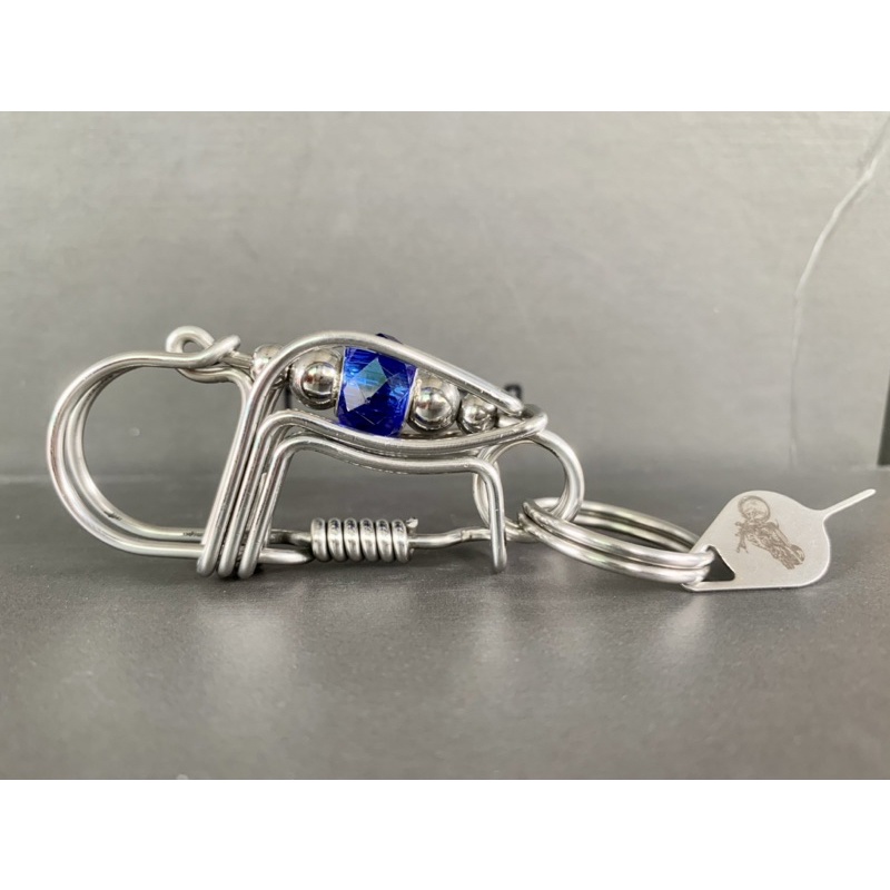 Móc khoá inox đá phong thuỷ