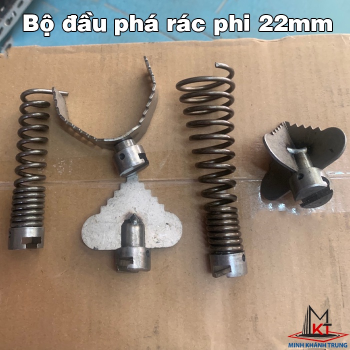 Combo 6 đầu phá rác thông tắc cống phi 16mm và phi 22mm - Minh Khánh Trung