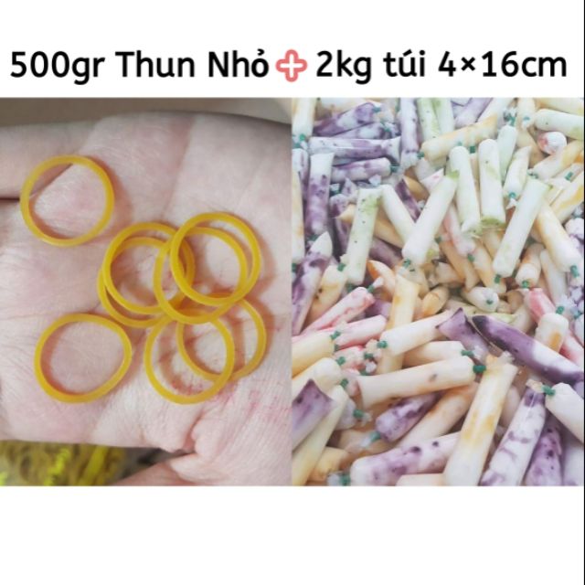 2kg Túi dài 4×16cm và Thun Nhỏ