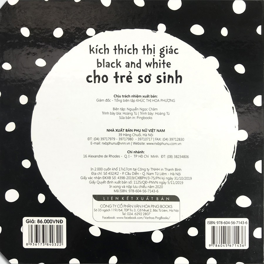 Sách - Kích Thích Thị Giác -  Black and white (Lẻ tùy chọn)