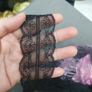 Ren trang trí bản 4cm màu đen