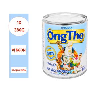 Sữa đặc có đường Ông Thọ chữ xanh - Hộp thiếc 380g