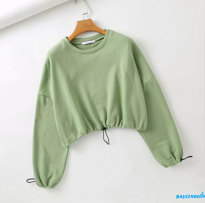 Áo Hoodies Lửng Thời Trang Dành Cho Nữ