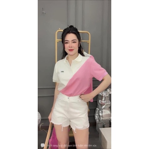 Áo phông Polo chất Cá Sấu Chạy Viền Mặc Siêu Mát, Áo Thun Nữ Có Cổ Lacost.e 𝙎𝙝𝙤𝙥 𝙓𝙞𝙣𝙝