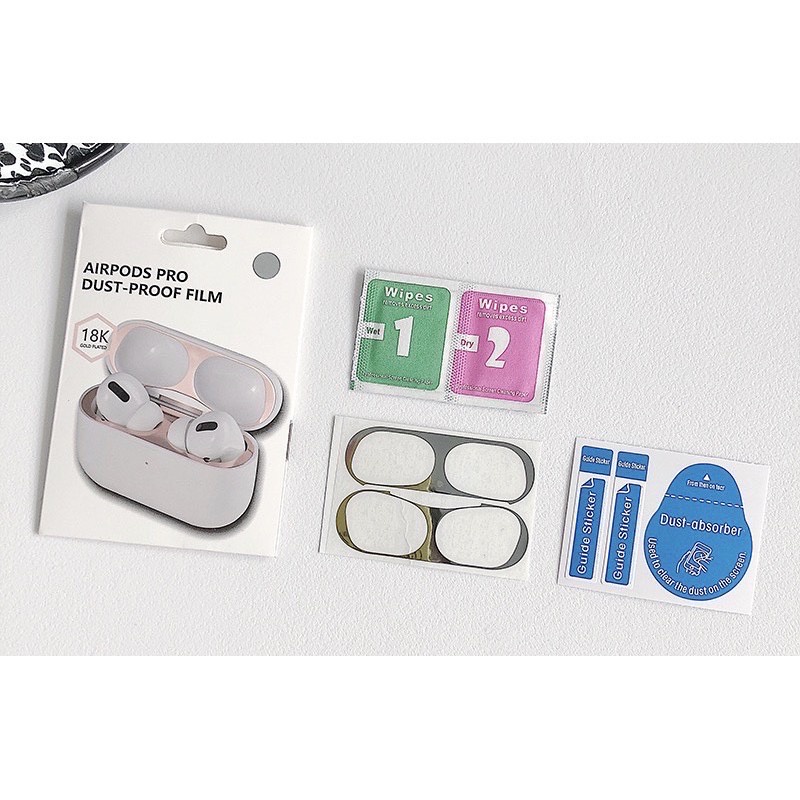 Miếng dán nam châm chống bụi, chống bẩn cho AirPods 1 2 Pro