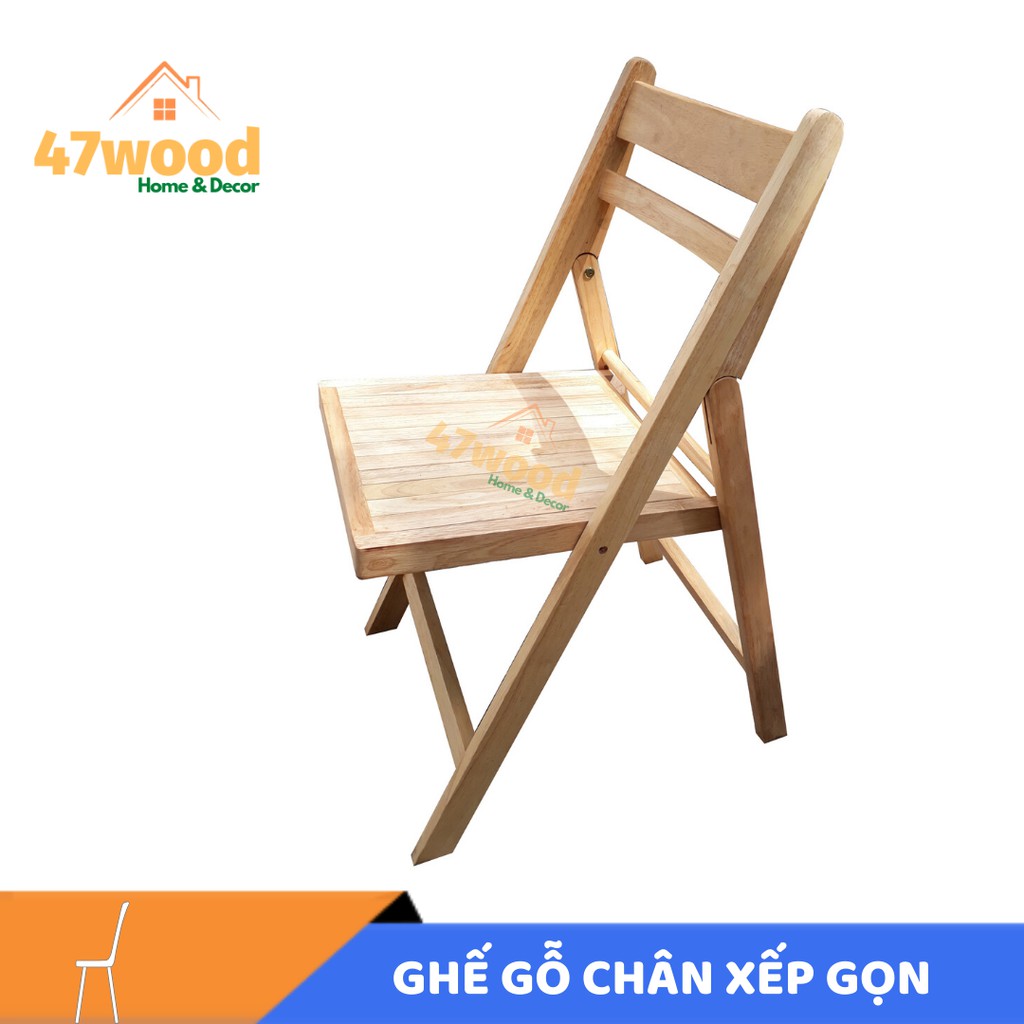 GHẾ LÀM VIỆC BẰNG GỖ GẤP GỌN