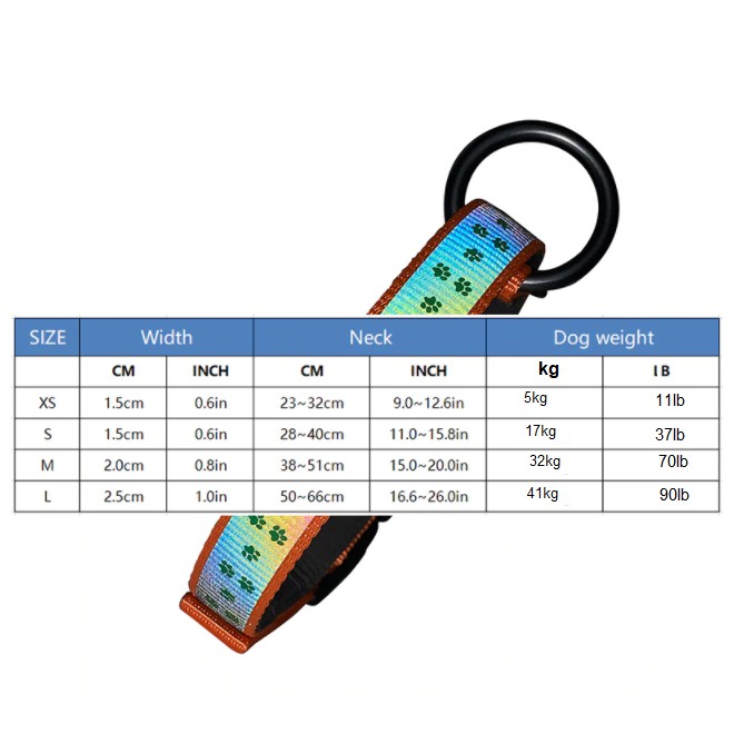 Tuff Hound Vòng cổ phản quang cao cấp cho chó mèo / Thú cưng