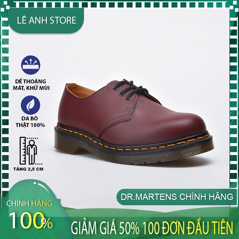 GIÀY DOCTOR MARTNENS 1461 CHERRY RED CHÍNH HÃNG THÁI LAN