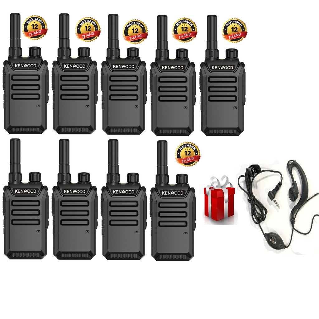 Bộ 09 Bộ đàm Siêu nhỏ chất lượng Khủng Kenwood TK3102S