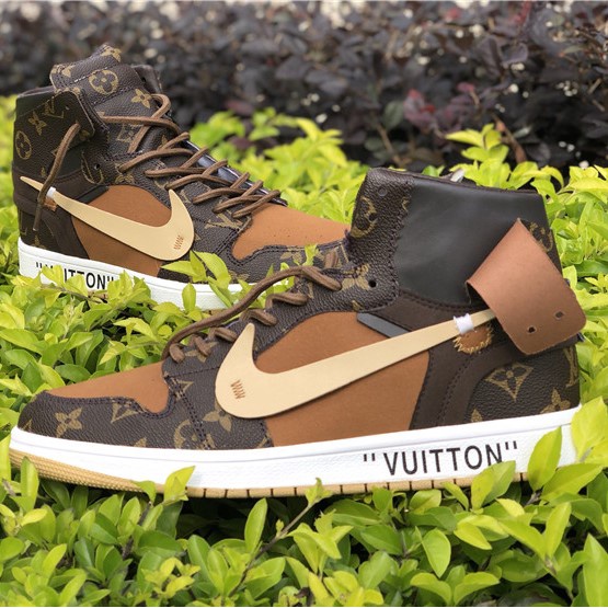 Giày thể thao nam Jordan 1 LV cao cổ hot trend 2022 cực chất hàng FullBoxBill