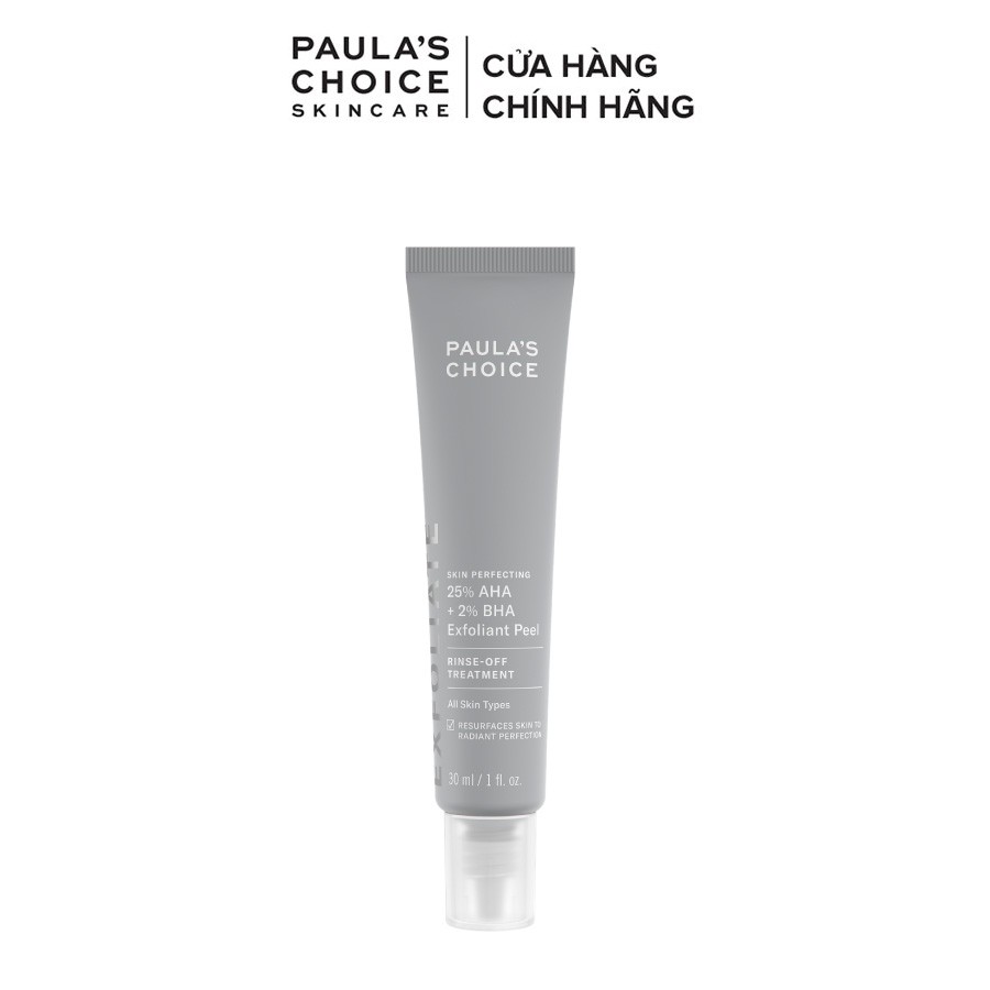 Tinh chất thay da sinh học, tái tạo tế bào mới Paula's Choice 25% AHA + 2% BHA Exfoliant Peel  30ml - 9560