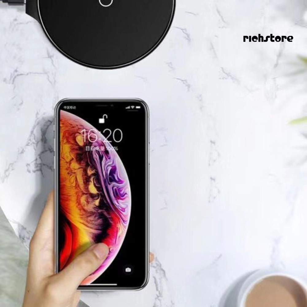 Đế Sạc Nhanh Không Dây 5w / 10w Tiện Dụng Cho Iphone X Xs 11 Pro Max