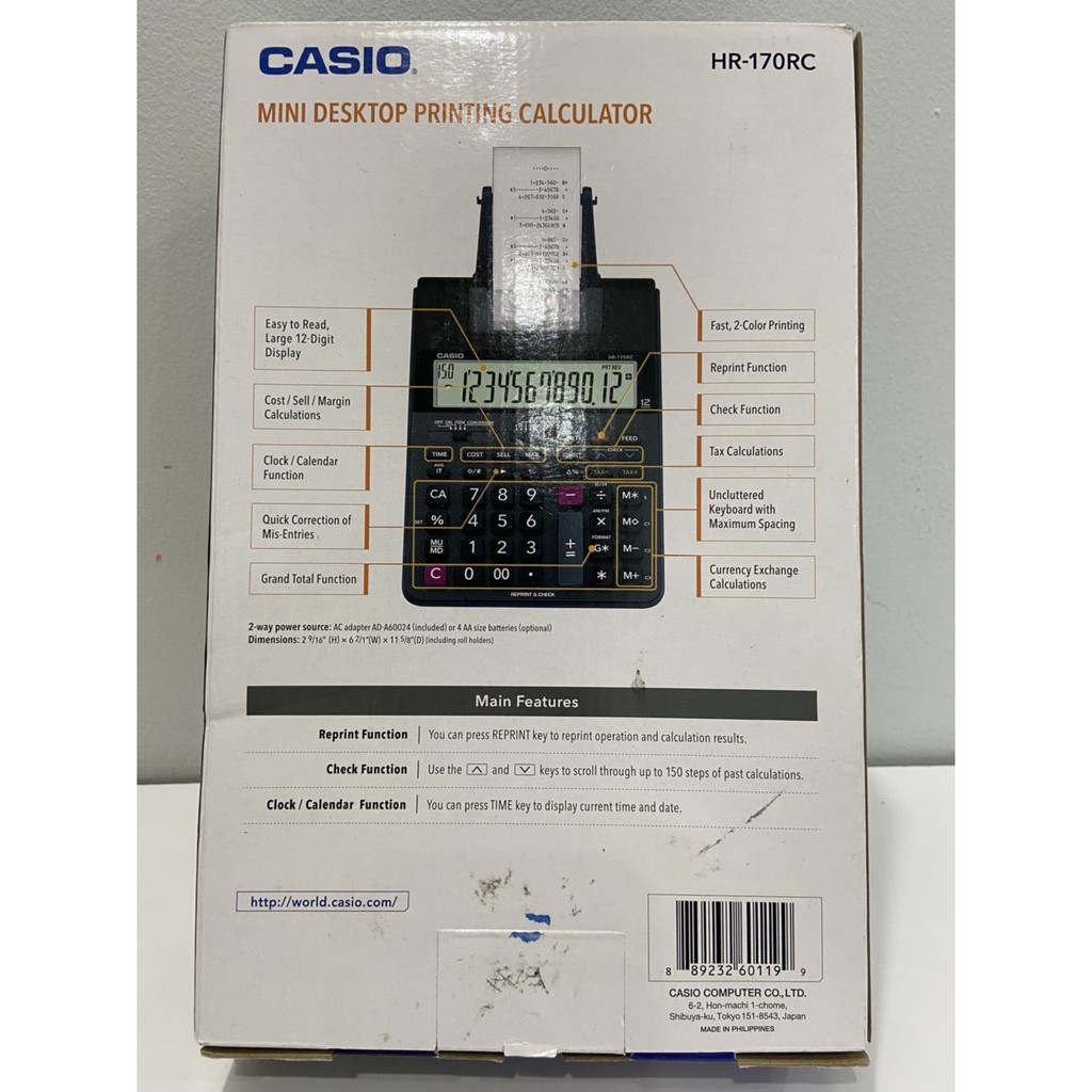 Máy tính Casio HR-170RC