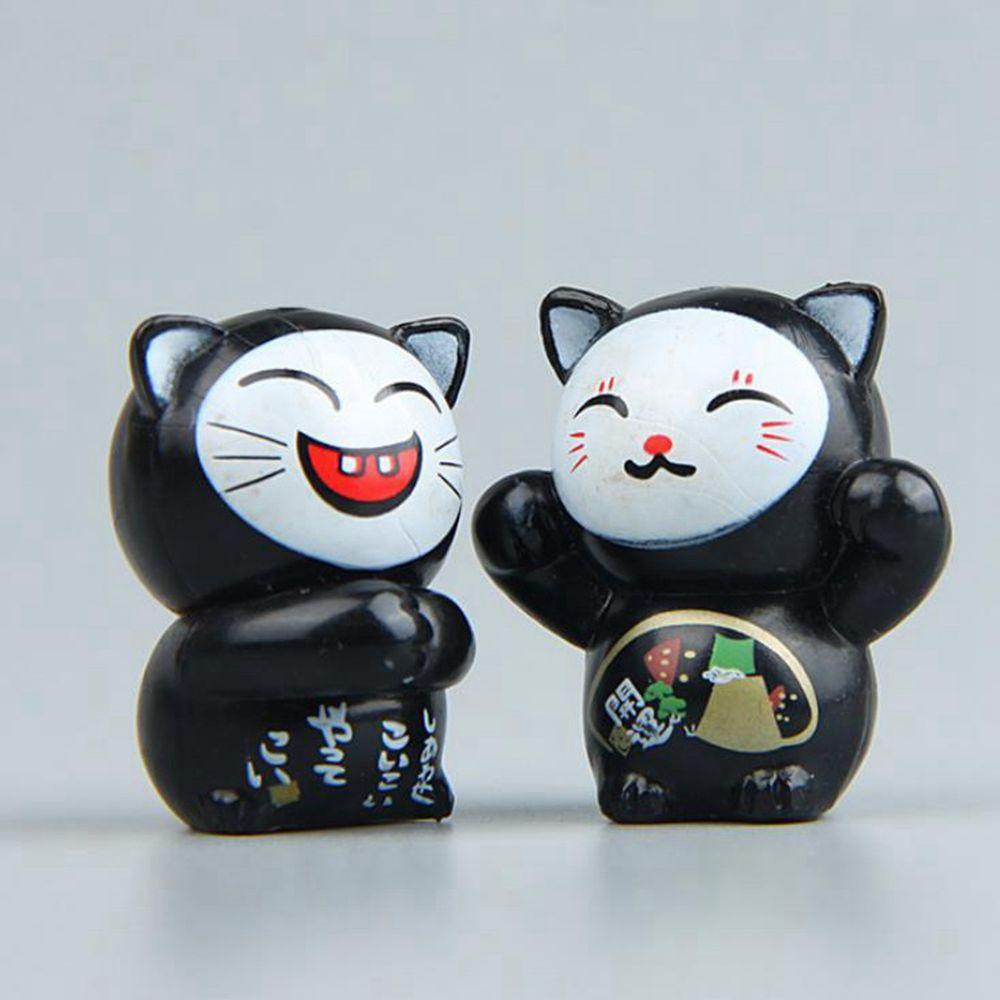 Mô Hình Chú Mèo May Mắn Mini Trang Trí Sân Vườn