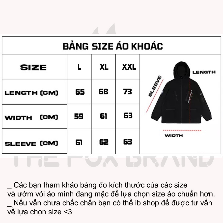 Áo khoác unisex nam nữ kaki, áo khoác dù chống nắng form rộng the fox