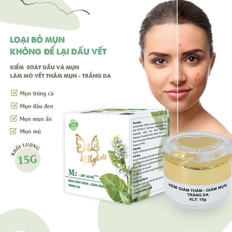 Kem ngừa mụn - Trắng da - Ngừa vết thâm MyLove chính hãng Long Phụng Khang