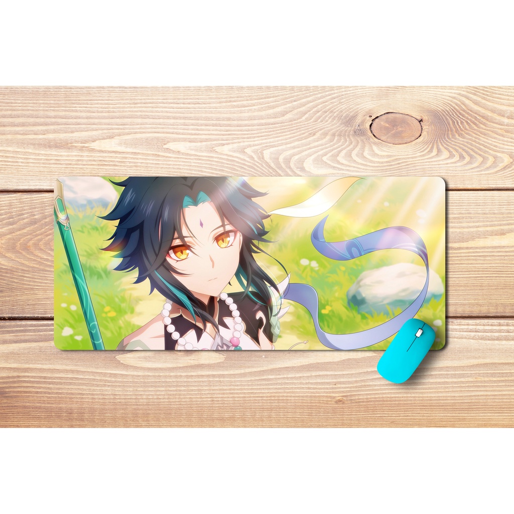 Lót Xiao Genshin Impact cỡ lớn 80x30cm, 90x40cm cực nét