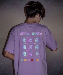 🔥Áo Thun Tshirt Form Rộng Game Over Icon