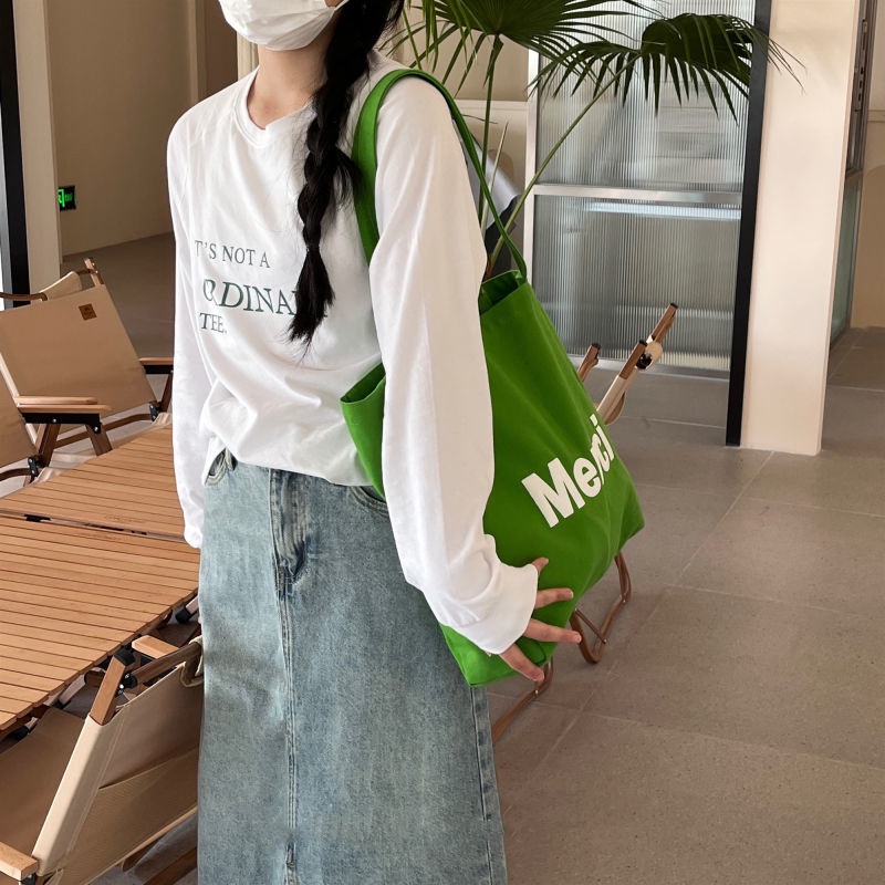 Túi Xách Vải Canvas Màu Kẹo Ngọt Thời Trang Hàn Quốc Mới 2022