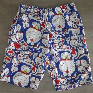 Quần short  đôremon kate lụa siêu mát nam ( 40-85kg)