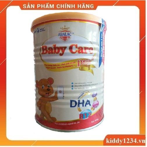 Sữa ARALAC BABY CARE 400G cho bé 6-36 tháng (date 2021)