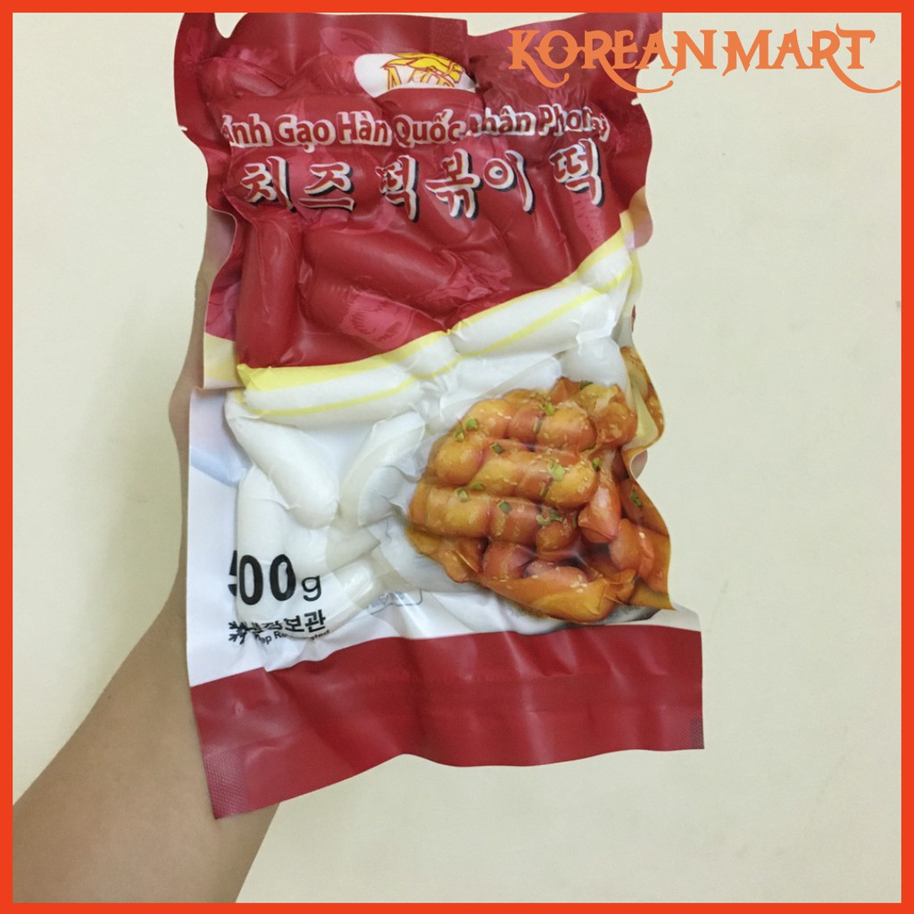 Bánh gạo tokbokki hàn quốc nhân phô mai gói đỏ MIR