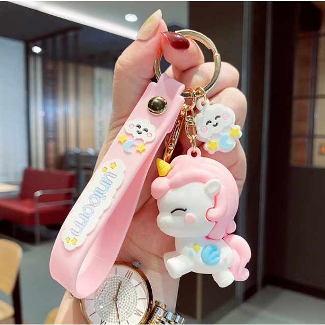 Móc Khóa Cao Cấp Hình Kì Lân phụ kiện Túi Xách dễ thương-Minkey