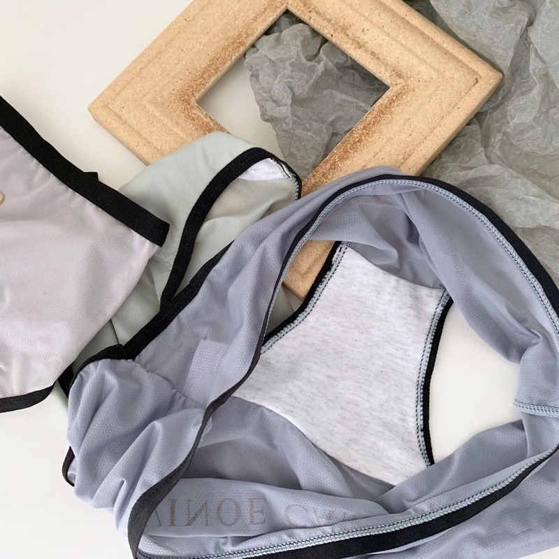 Quần Lót Lụa Lạnh Siêu Mỏng Thoáng Khí Kháng Khuẩn Không Đường May Lưng Vừa Quyến Rũ Cho Nữ